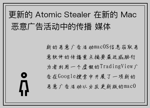 更新的 Atomic Stealer 在新的 Mac 恶意广告活动中的传播 媒体